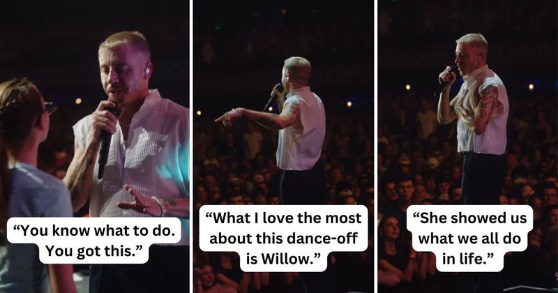 Macklemore imparts an important life lesson in a wholesome encounter with a fan at Ben Tour