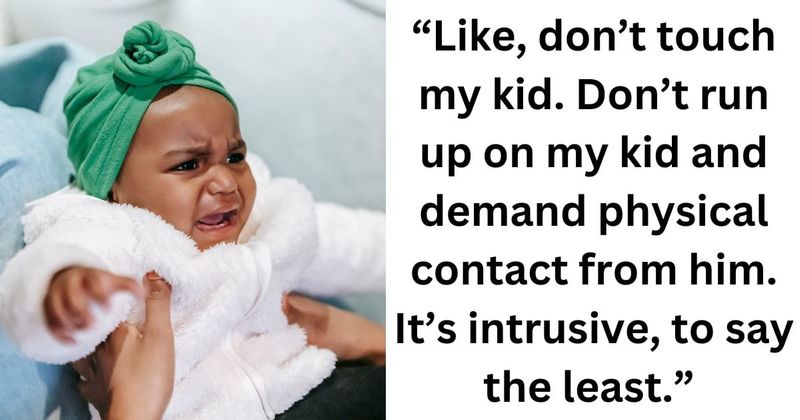 Mom reveals why she felt uneasy when a stranger wanted to hug her child, sparking debate