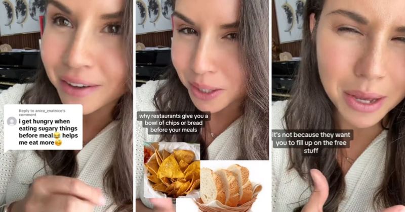 Health expert wants people to refuse complimentary snacks served at restaurant for scientific reason