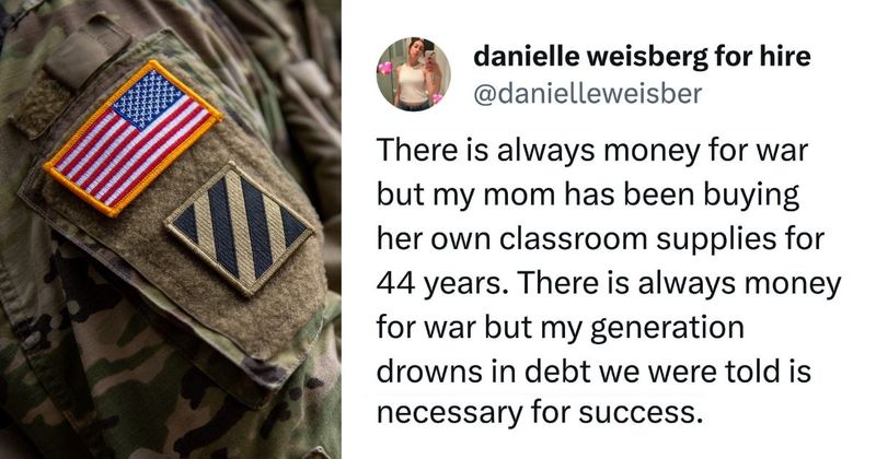 Woman explains why America shouldn't be fighting wars while its people struggle to make a living