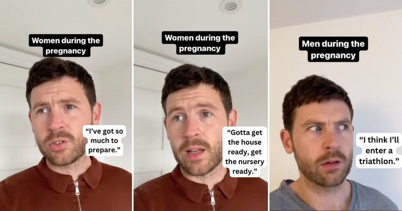 Comedian sums up how differently men and women think during pregnancy in hilariously accurate video