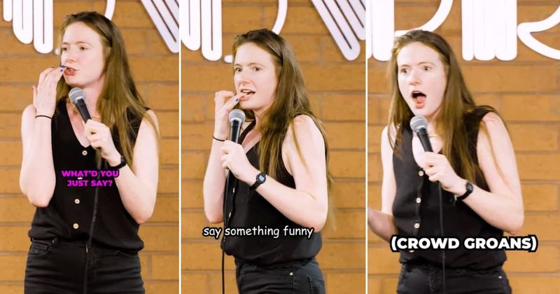 Audience member lauded for boldly confronting a disruptive heckler at a stand-up comedy show