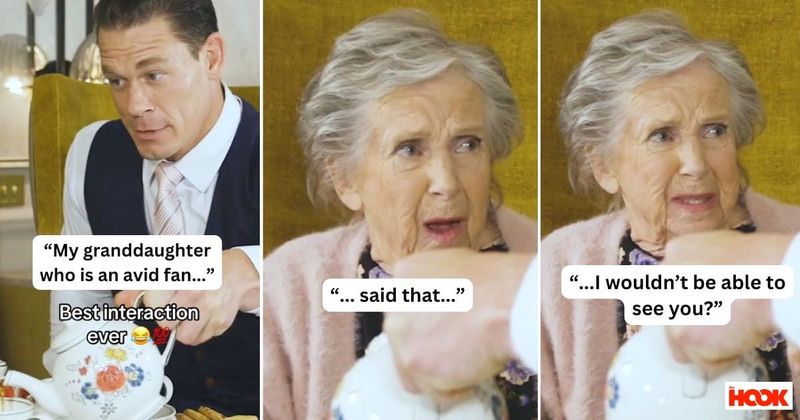 John Cena hilariously explains his catchphrase 'You Can't See Me' to a curious grandmom