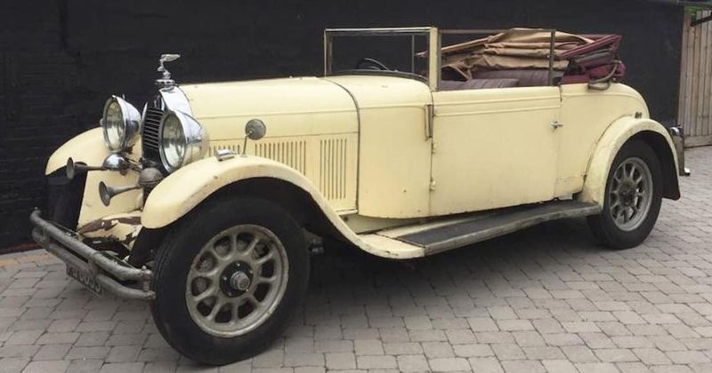 Man discovers father's 90-year-old vintage car at auction site by chance and starts restoring it