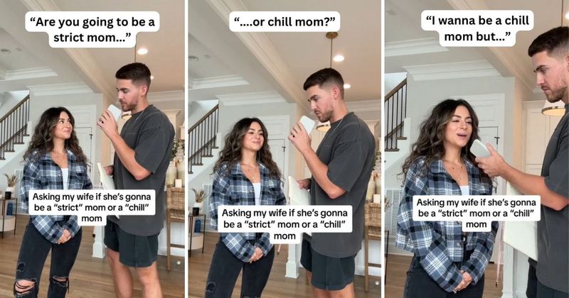 Husband interviews wife to gauge if she will be a 'strict' or 'cool' mom and it's hilarious