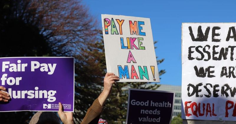 Iceland's prime minister joins nationwide women's strike advocating for equal pay
