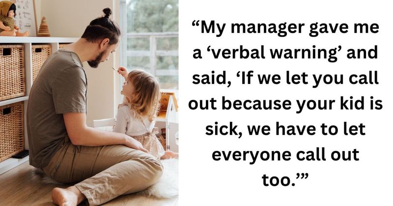 Dad takes a stand after toxic boss writes him up for taking leave to take his sick son to hospital