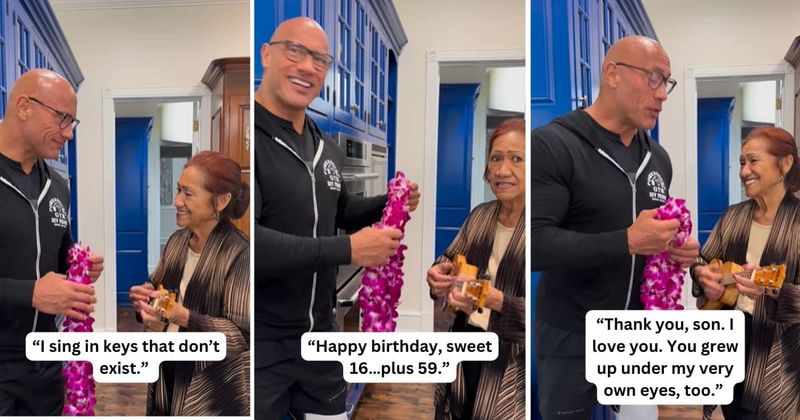 Dwayne Johnson pays moving tribute to his mom on her 75th birthday