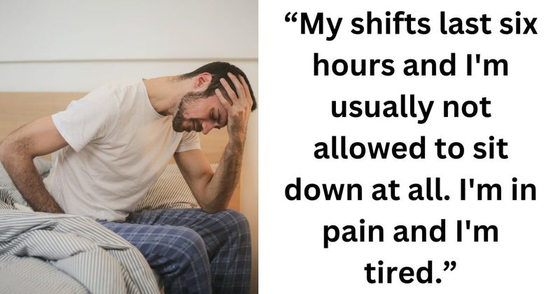 Restaurant worker calls out manager for lack of empathy after being denied a chair post surgery
