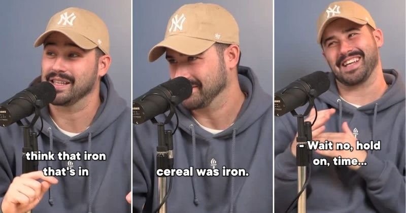 Man's reaction after realizing that iron in food is the same as metal iron is as hilarious as it gets