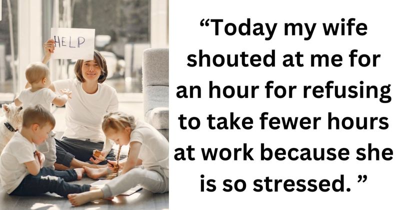 Dad sparks debate after refusing to work less hours to help wife take care of their sick kids
