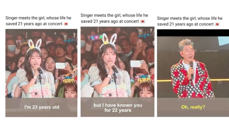 Young woman gives wholesome surprise to singer who helped save her life when she was a baby
