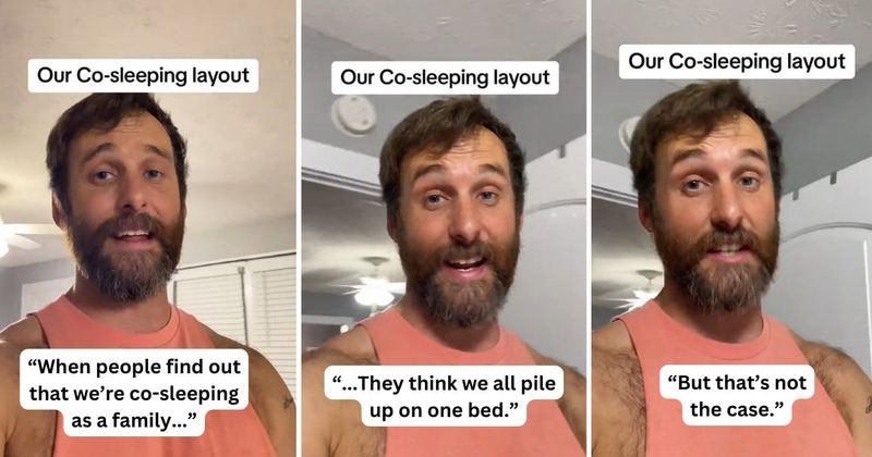 Dad and tween daughter explain why they prefer co-sleeping as a family and it's resonating with many