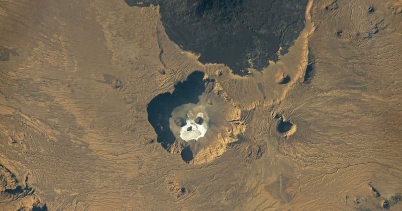 Astronaut captures a 'ghostly face' from space that looks straight out of a sci-fi movie
