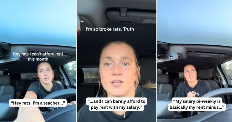 Woman shares the harsh reality of living on a teacher's salary that barely covers rent