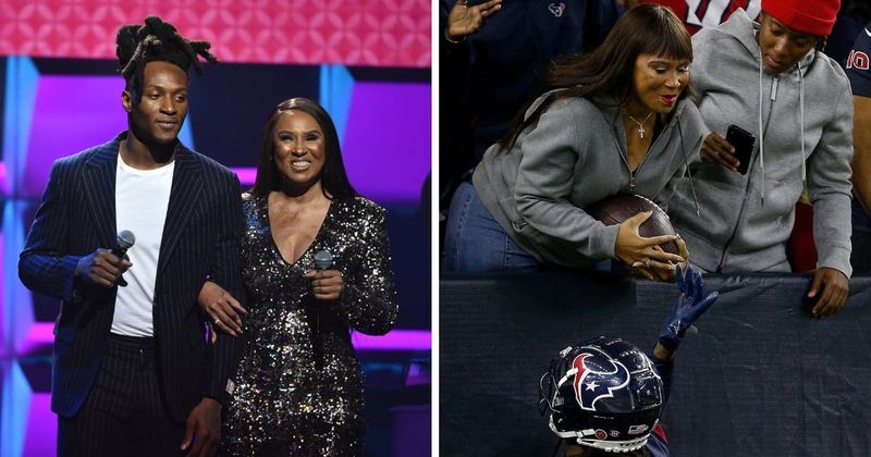 NFL player honors blind mother with every score after she lost her eyesight in an acid attack