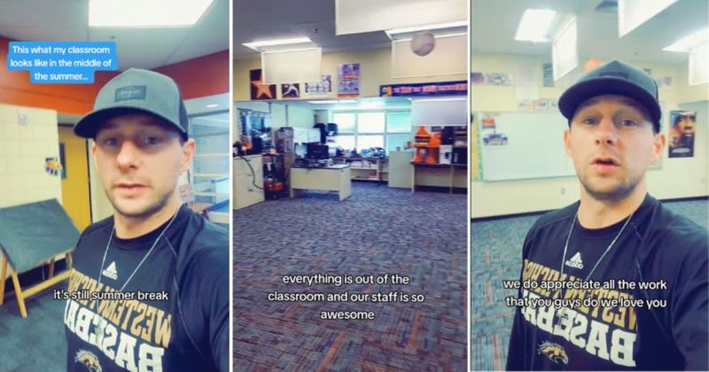 Teacher pays wholesome tribute to school's cleaning staff during summer break: 'We love you'