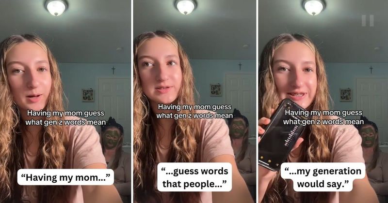 Girl tests her mother's knowledge of Gen Z slang and hilarity ensues: 'Why do you have to say cap?'