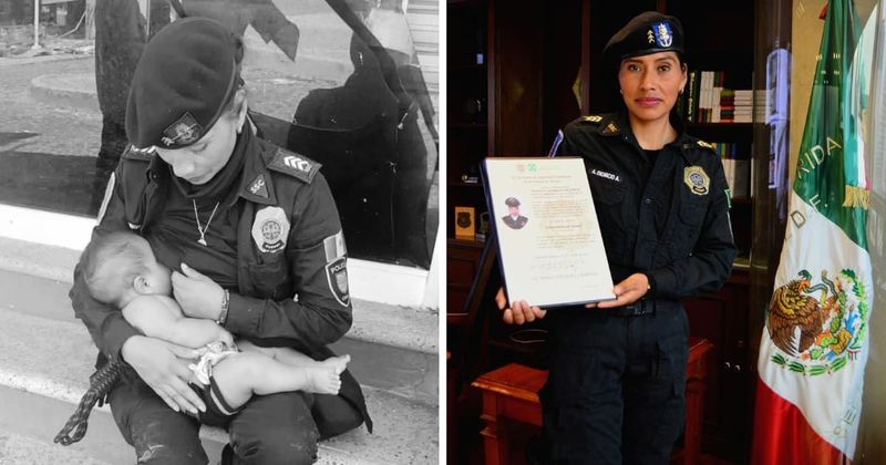Police officer's incredible kindness towards 4-month-old survivor of Hurricane Otis wins praise