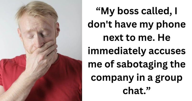 Overworked employee finally quits after being falsely accused by boss of 'sabotaging' the company