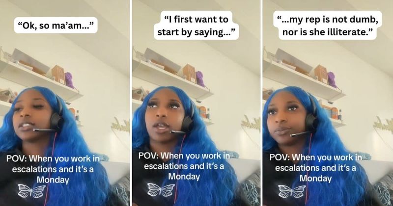 Supervisor handles rude customer like a true boss when they call her representative an 'illiterate'