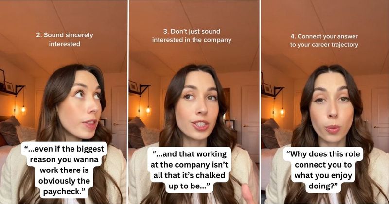 Woman explains how to perfectly answer the most commonly asked question in job interviews