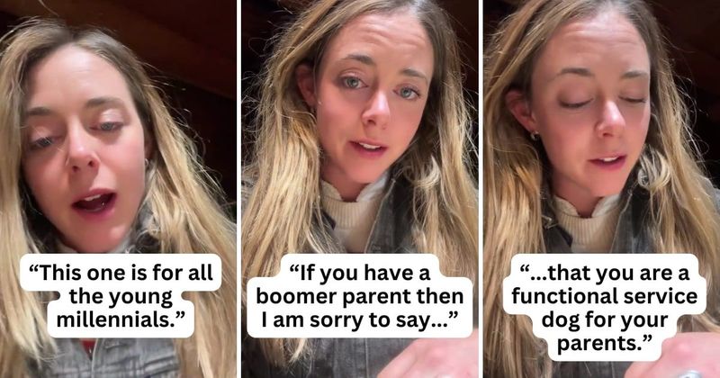 Woman explains how millennials are like 'service dogs' to boomer parents: 'Carry forth the trauma'