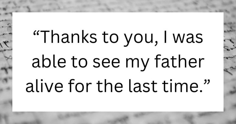 Daughter writes heartfelt letter to man who helped her say final goodbyes to father