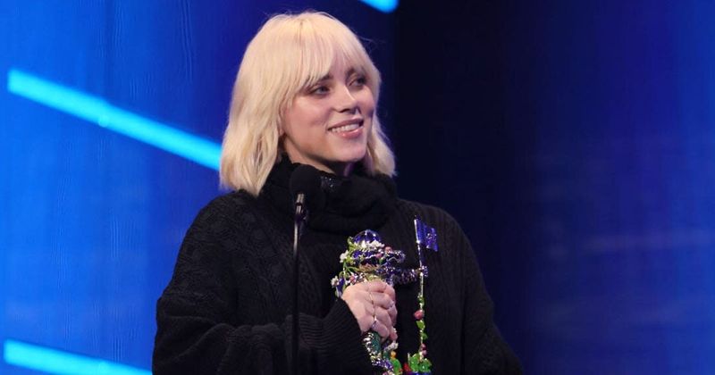 Billie Eilish tears up talking about how it's 'hard to be a woman' during emotional speech