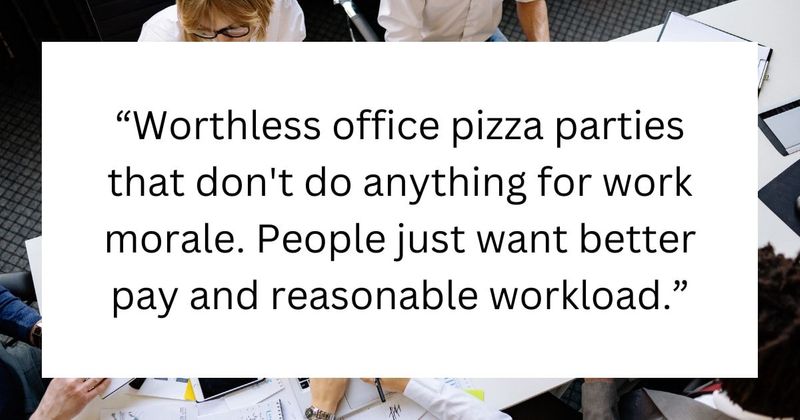 Man calls out HR manager he's dating for thinking people want office parties over better pay
