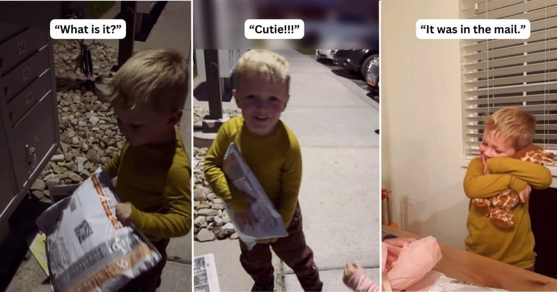 Kid who lost his favorite stuffed toy overwhelmed with joy after strangers unite to help him