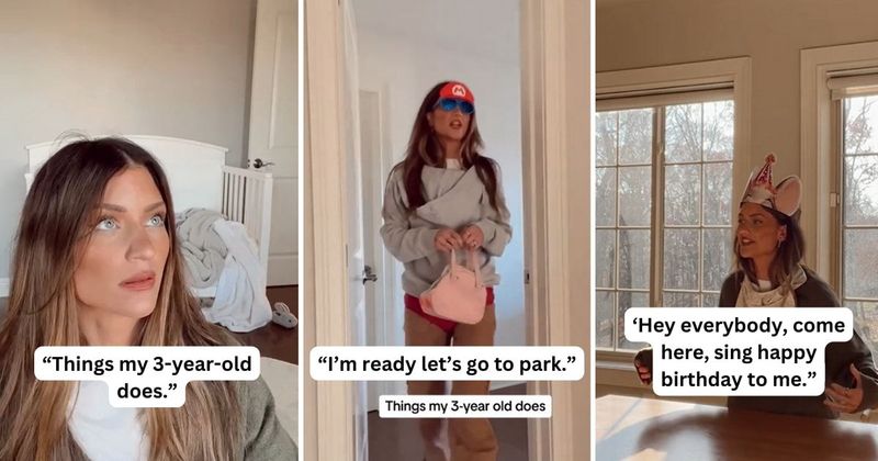 Mom shares hilarious imitation of her 3-year-old and it's an accurate portrayal of every toddler