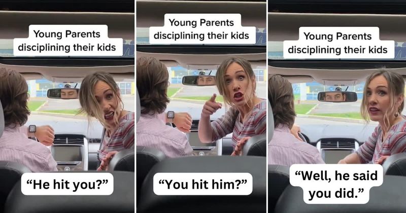 Couple's humorous skit on how young parents discipline their kids is 'so spot-on'