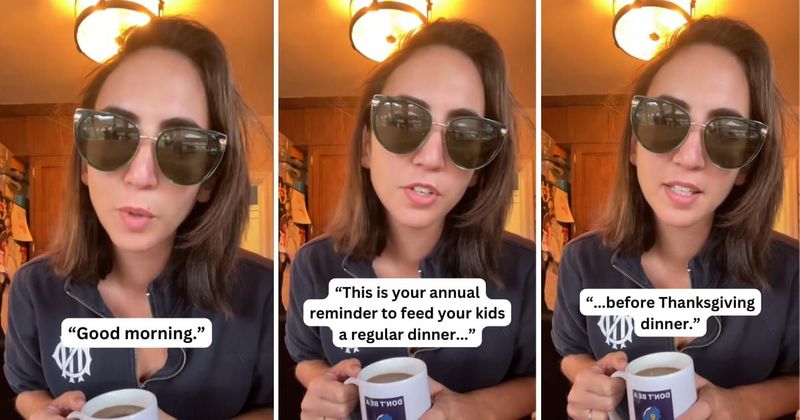Mom hilariously explains why kids need to be fed dinner before Thanksgiving meal and she has a point