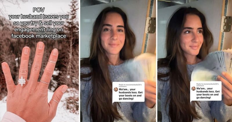 Woman receives unexpectedly amusing responses from men while trying to sell her engagement ring