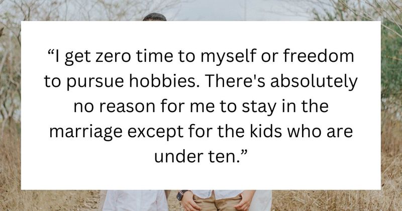 People advice man asking if he should stay in an unhappy marriage just for his kids