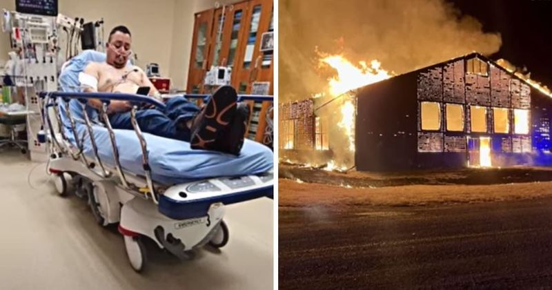 Property manager risks his life and heroically rescues four horses from a deadly barn fire