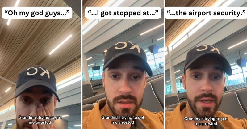 Man recounts how airport security stopped him because of a mysterious gift given by his grandma