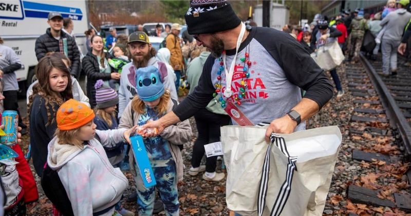 'Santa train' is spreading the joy of Christmas among under-privileged kids this holiday season
