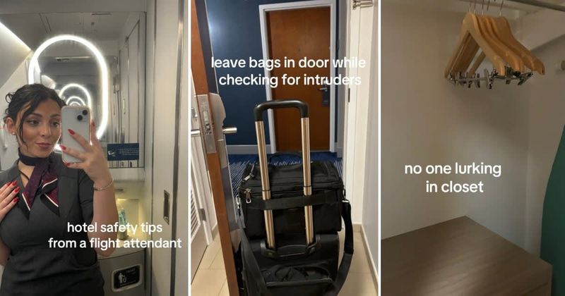 People support flight attendant being called 'paranoid' for taking safety precautions in hotel rooms