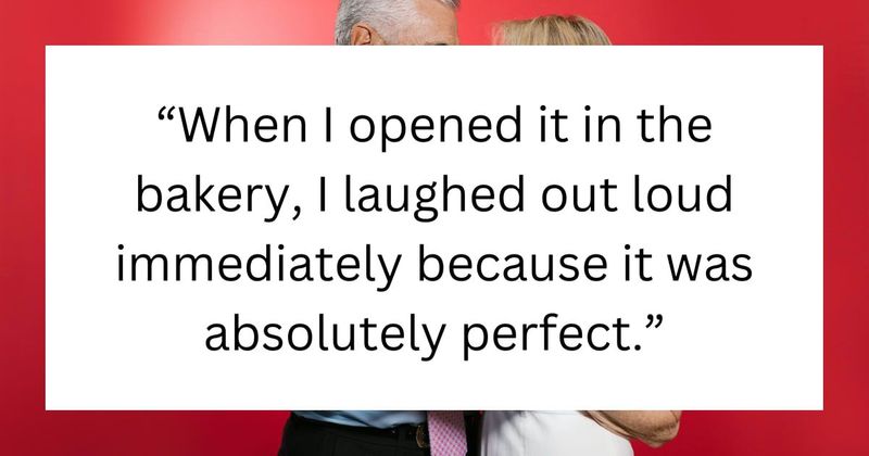 Wife orders cake with a sarcastic and ironic message to celebrate husband's big achievement