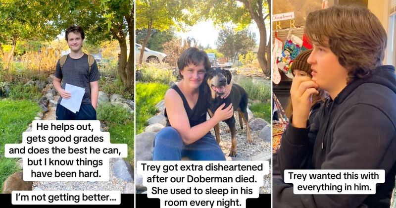 Teen boy losing his mom to cancer moved to tears by unexpected kind gesture to help him cope