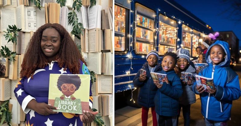 Former librarian starts a brilliant initiative to promote literacy in low-income neighborhoods