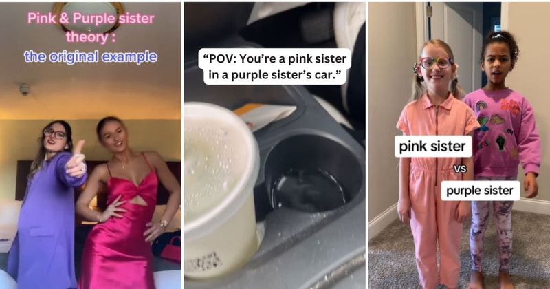 Breaking down the 'pink sister vs. purple sister' theory that is going viral on the internet