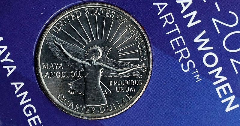 Maya Angelou becomes the first black woman to be honored by a quarter in her name