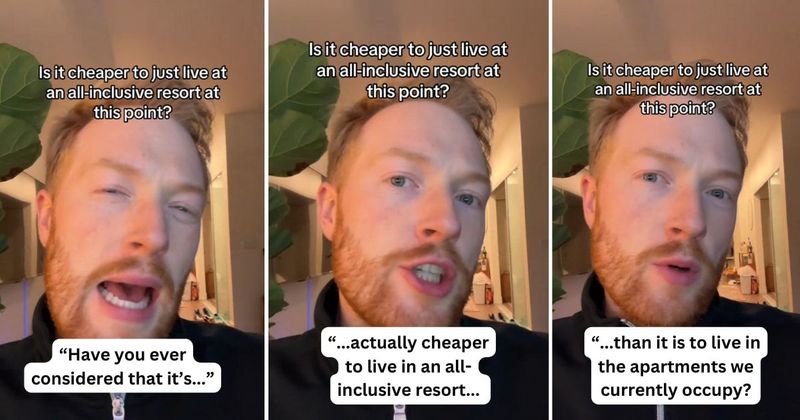 Man explains why living in an all-inclusive resort could be cheaper than renting an apartment