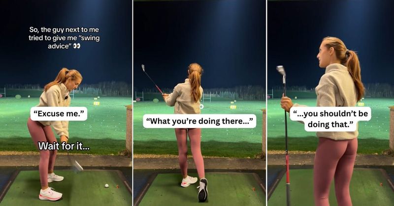 Man tried mansplaining golf to a female PGA Tour pro. Watching her take a swing humbled him