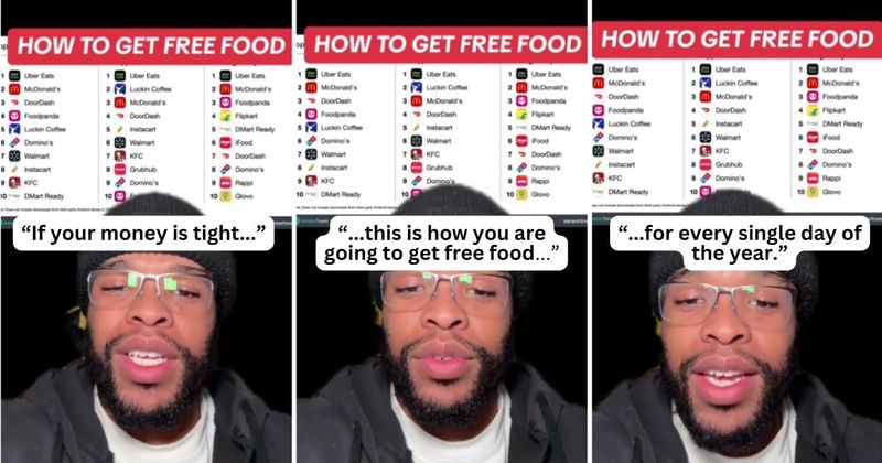 Man claims viral app hack can help people get free meals from fast food joints throughout the year