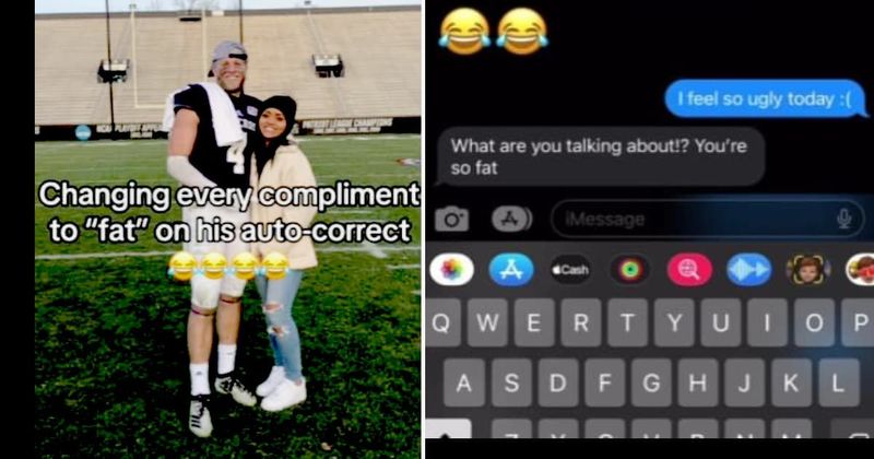 Woman pulls epic prank on boyfriend by changing all compliments to 'fat' via autocorrect 