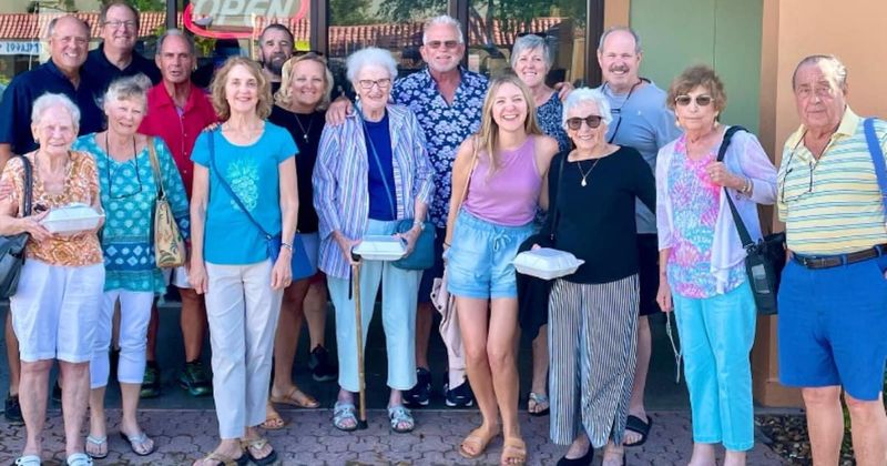32-year-old woman moves into a retirement home with her parents, sparking debate